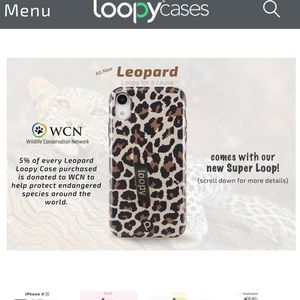 iPhone XR loopy leopard case